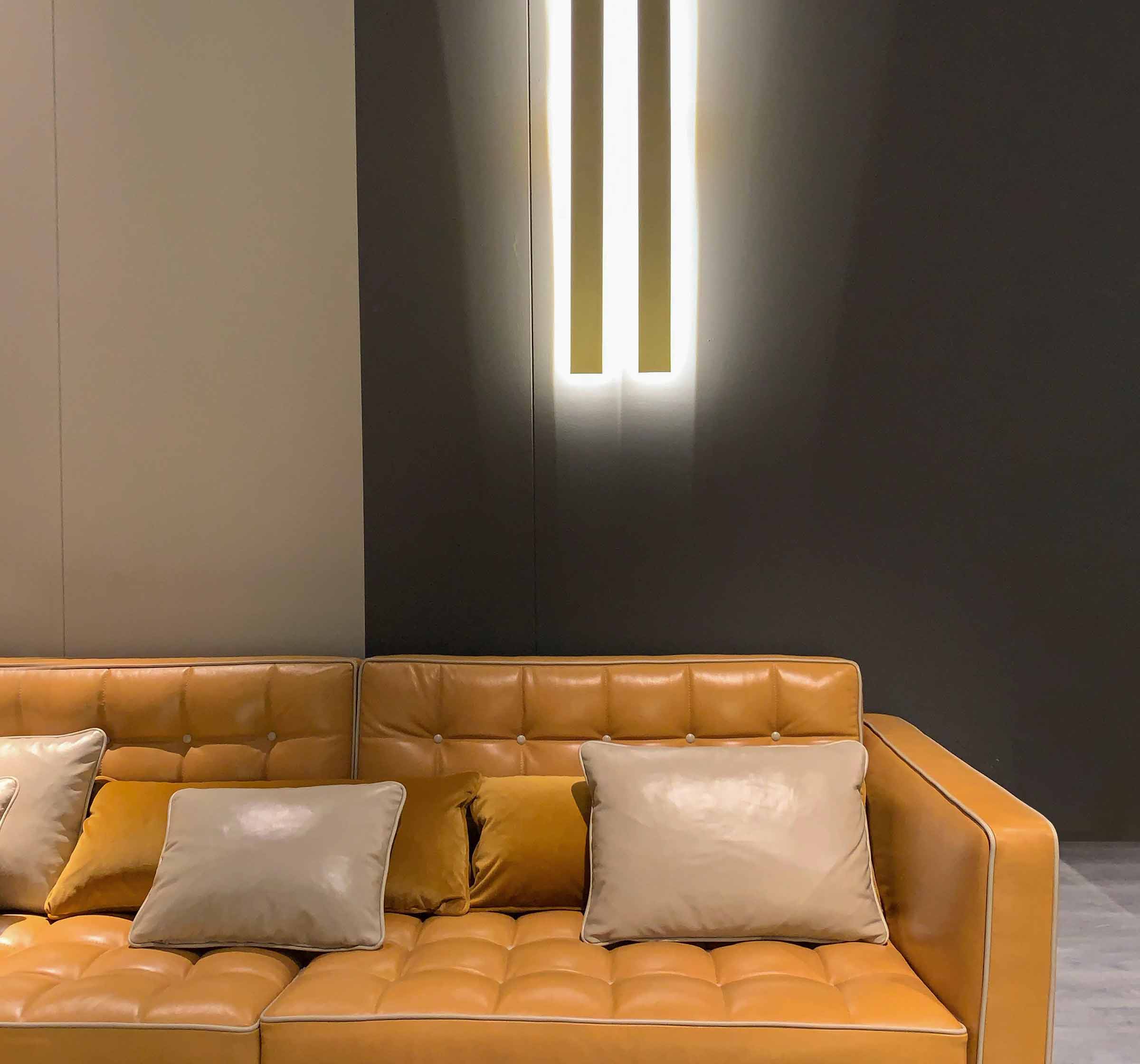 Camel Leather Sofa Decoration Solutions